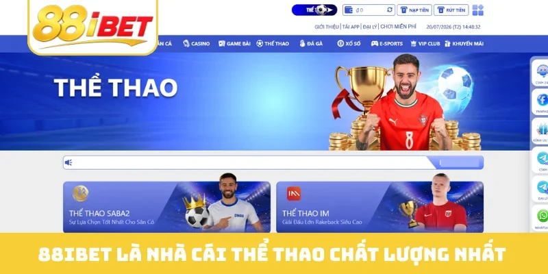 88IBET là nhà cái thể thao chất lượng nhất